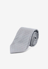Kiton Ciro Paone Jacquard Silk Tie Gray UCRVKRC08L3601_Red_42176817