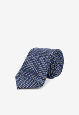 Kiton Ciro Paone Patterned Silk Tie Blue UCRVKRC08L1302_Red_42176862