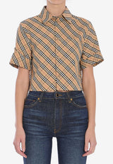 Burberry Vintage Check Cropped Shirt Beige 8106190--B9368