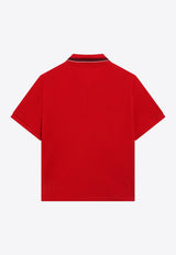 Versace Logo Piqué Polo T-shirt Red 10259671A18688/T_VERSA-1RB30