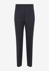 Pinstripe Slim Tailored Pants