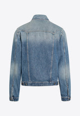 Versace Stonewashed Denim Jacket Blue 10258251A18405/T_VERSA-1D800