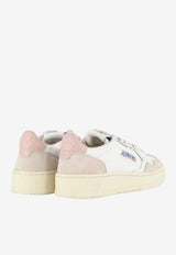 Autry Medalist Leather and Suede Sneakers White AULW-LS-37