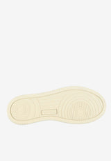 Autry Medalist Leather and Suede Sneakers White AULW-LS-37