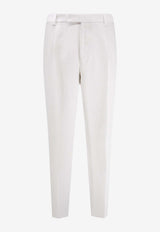 Hugo Boss Port Straight-Leg Linen Pants White 50561375100_WHITE_44129926