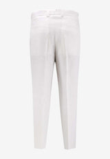 Hugo Boss Port Straight-Leg Linen Pants White 50561375100_WHITE_44129926