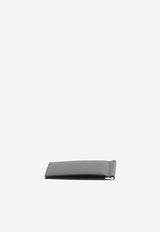 Saint Laurent Money Clip Leather Wallet Black 378005-BTY0N-1000