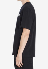 Jacquemus Gros Grain Logo T-shirt Black TSM00133A-J00226-990