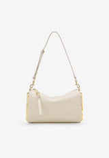 Marc Jacobs Snapshot Shoulder Bag in Hammered Leather Ivory 2S6HSH024H01123_CLOUD WHITE_40005217
