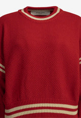 Golden Goose DB Rachel Crewneck Sweater Red GWP02794P00267240605_1511b244-fbe1-4ef1-be82-d1d79f45cf67