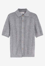 Brunello Cucinelli Linen Blend Knit Sweater Gray M2L707805CYZ16_Grey_60002051