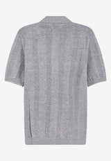 Brunello Cucinelli Linen Blend Knit Sweater Gray M2L707805CYZ16_Grey_60002051