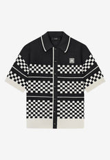Amiri Checkered Mesh Wool Shirt Black AMTOKN1083WO/S_AMIRI-001