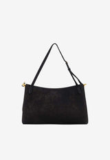 Alaïa Large Le Click Pocket 35 Nubuck Leather Shoulder Bag Black AA1L2038CA214999_NOIR_70150760