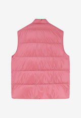 Moncler Restigo Logo Quilted Vest Pink L10911A00143597YX52L_Pink_61126941