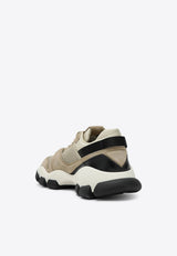 Prada Mesh and Suede Low-Top Sneakers Beige 1E506O0453KU1/T_PRADA-F0F24