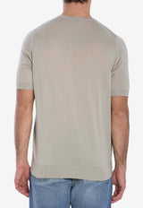 John Smedley Kempton Basic T-shirt Almond KEMPTON--PARCHMENT