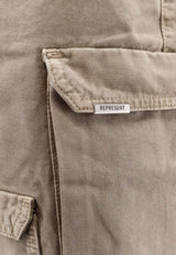 Represent Bermuda Cargo Shorts Beige MLM10048625_OneColor_41114640