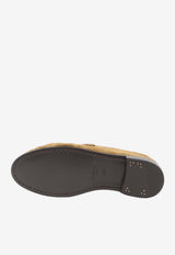 Saint Laurent Le Loafer Suede Penny Loafers Cognac 818908-2W5AC-9808