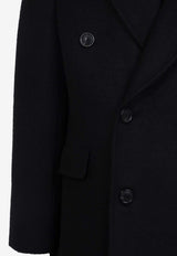 Double-Breasted Mohair Coat