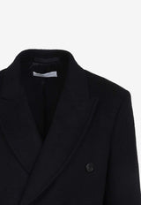 Double-Breasted Mohair Coat