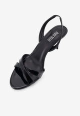 Paris Texas Lidia 70 Patent Leather Slingback Sandals Black PX1948XVN01BLACK_BLACK_42176789