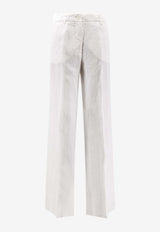 Aspesi Straight-Leg Tailored Pants White 0190D06485072_OneColor_54417920