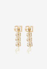 DG Logo Pearl Clip-On Earrings