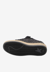 Golden Goose DB Ball Star Glittered Suede Sneakers Black GWF00117-F003989-90100