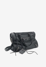Balenciaga Le City Business Leather Bag Black 8660452ACFO1000_BLACK_48028964