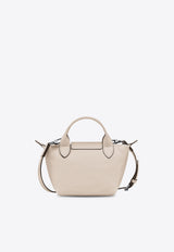 Longchamp XS Le Pliage Xtra Leather Handbag Cream L1500987/T_LONG-555