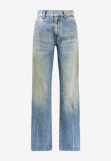 MM6 Maison Margiela Signature Numeric Tag Patch Faded Jeans Blue S62LB0213M30055964_MediumBlue_57986623