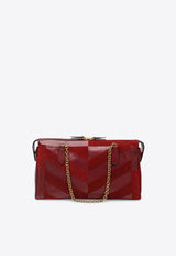 Valentino Medium Panthea Suede and Leather Shoulder Bag Red 9W2B0S70DED/T_VALE-AQS