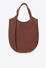 Longchamp XL Le Foulonné Leather Tote Bag Brown 10331021/T_LONG-M02