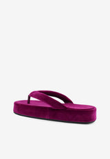 Balenciaga Jet Lag Velvet Thong Sandals Purple 869749WCDQ05590_Purple_44824375