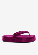 Balenciaga Jet Lag Velvet Thong Sandals Purple 869749WCDQ05590_Purple_44824375