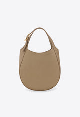 Longchamp Small Le Foulonné Leather Shoulder Bag Green 10328021/T_LONG-M69