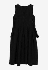 Comme Des Garçons Play Jacquard Midi Dress Black ROO001_BLACK_BLACK_60980878