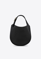 Longchamp Small Le Foulonné Leather Shoulder Bag Black 10328021/T_LONG-001