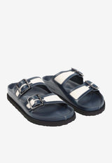 Arizona Two-Strap Canvas Sandals