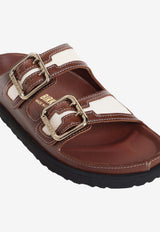 Arizona Two-Strap Canvas Sandals