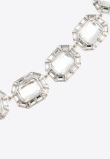 Self-Portrait Emerald-Cut Crystal Necklace Silver PF26624NSLSILVER_SILVER_70014033