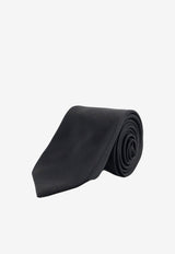 Kiton Ciro Paone Classic Silk Tie Black UCRVKRC0720101_Red_42176727
