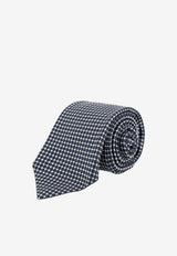 Kiton Ciro Paone Micro-Patterned Silk Tie Blue UCRVKRC08L5206_Red_42176732