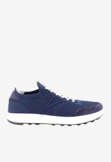 Kiton Ciro Paone Stretch Knit Low-Top Sneakers Blue USSA031N0121718BLU_Blu_70014458