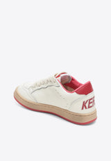 Golden Goose DB Kids Boys Ball Star Leather Sneakers White GYF00439F004247/T_GOLDE-10350