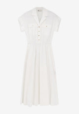 Tory Burch Midi Shirt Dress White 185782100_WHITE_66335923