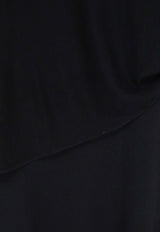 Self-Portrait One-Shoulder Draped Maxi Dress Black PF26081XBBLACK_BLACK_70013691