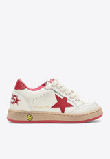 Golden Goose DB Kids Baby Boys Ball Star Leather Sneakers White GJF00439F004247/T_GOLDE-10350