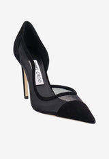 Jimmy Choo Brigitte 100 Mesh and Suede Pumps Black BRIGITTE100SMSBLACK_BLACK_67481176